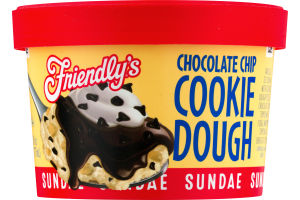 Friendly's Chocolate Chip Cookie Dough Sundae