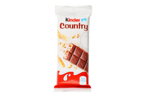 Шоколад молочний з молочною начинкою та злаками Country Kinder м/у 23.5г