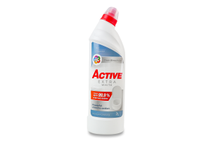 Средство для чистки унитаза Extra white Active 1л