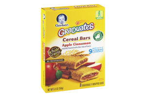 Gerber Graduates Cereal Bars Apple Cinnamon - 8 CT