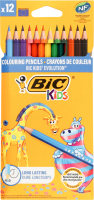 Олівці кольорові без вмісту дерева Evolution Kids BiC 12шт