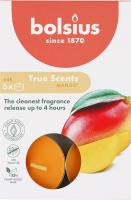 Свечи чайные ароматизированные №879806 Mango True scents Bolsius 6шт
