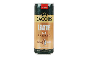 Напиток молочный 0.7% с кофе стерилизованный Латте IcePresso Jacobs ж/б 250мл