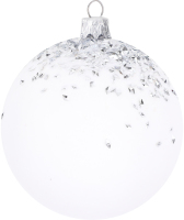 Куля новорічна Снігова королева пластик 8см КМ