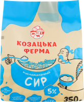 Сир кисломолочний 5% Козацька ферма м/у 350г