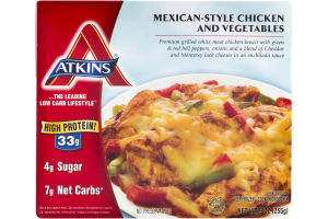 Atkins Mexican-Style Chicken And Vegetables