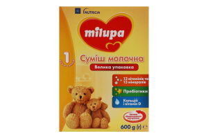 Смесь молочная сухая для детей от 0 до 6мес 1 Milupa к/у 600г