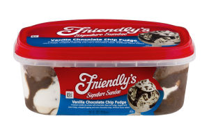Friendly's Signature Sundae Vanilla Chocolate Chip Fudge