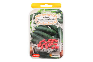 Насіння Огірок Посухостійкий дражоване 3г Яскрава