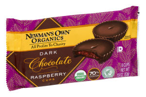 Newman's Own Organics Raspberry Cups Dark Chocolate - 6 CT