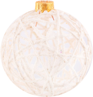 Прикраса ялинкова Куля Мотанка 80мм 31670