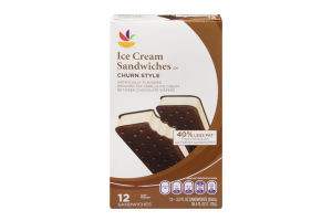 Ahold Ice Cream Sandwiches Churn Style - 12 CT