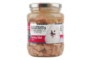 Корм д/собак шматочки філе індички в желе 360г твіст/б Басттет"о