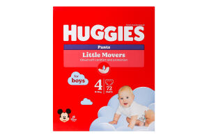 Подгузники-трусики Huggies Pants Box 4 для мальчика, 9-14 кг, 72 шт