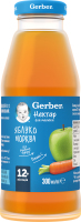 Нектар для детей от 12мес Яблоко-морковь Gerber с/бут 300мл