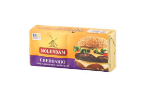 Сир плавлений 40% скибковий Cheddario Molendam м/у 70г