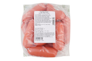 Сосиски вареные Нежные М'ясний хутір 1с кг