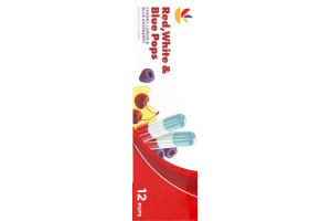 Ahold Red, White & Blue Pops - 12 CT