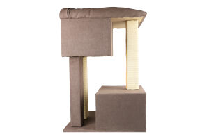 Дряпка-будинок д/котів Каньйон коричнева 57*44*79см Lucky Pet