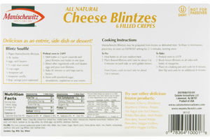 Manischewitz Blintzes Cheese All Natural - 6 CT