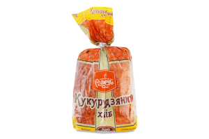 Хлеб нарезной из пшеничной муки формовой Кукурузный Рум'янець м/у 500г