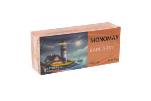 Чай чорний цейлонський байховий дрібний з бергамотом Earl Grey Monomax к/у 25х2г