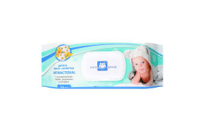 Серветки вологі Еврогруп дит. упак. 72 шт. Antibacterial