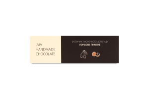Батончик из молочного шоколада с ореховой начинкой Lviv handmade chocolate к/у 48г