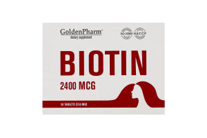 Добавка дієтична Біотин 2400мкг 30таблеток Голден фарм