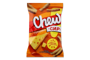 Сухарики пшенично-житні Сир Chew м/у 70г