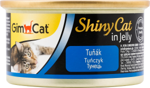 Корм консервований для котів усіх порід Тунець Shiny Cat GimCat з/б 70г