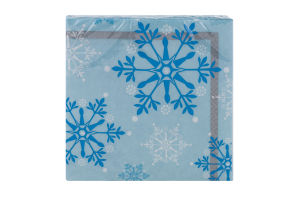 Smart Living Snowflake Swirls Napkins - 16 CT