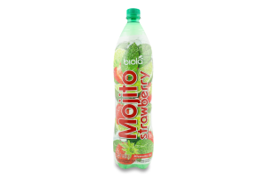 Напій безалкогольний Mojito strawberry соковмісний сильногазований 1л пет Biola