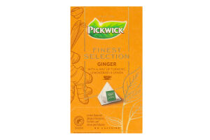 Чай травяной с ароматом имбиря, лемонграсса, куркумы и лимонной цедры Ginger Finest selection Pickwick к/у 25х2г