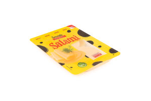 Сыр 45% полутвердый нарезка Салями Serenada лоток 135г