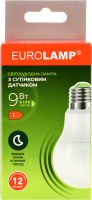 Лампа LED з сутінковим датчиком A60 9W E27 4000K Eurolamp