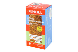 Хлебцы с изюмом и семенами льна Детские SunFill к/у 100г