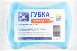 Губка массажная фигурная малая Day by Day 1шт
