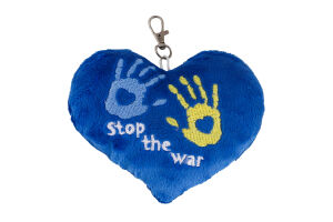 Брелок Tigres Stop the war серце