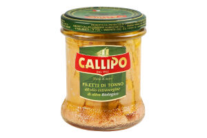 Тунец Callipo филе в оливковом масле EV