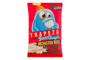 Мини-галеты рисовые со вкусом малины Sweets Monster Rice Trapeza м/у 40г