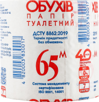Бумага туалетная 65м Обухів 1шт