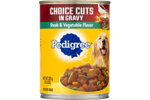 Pedigree Food For Dogs Choice Cuts In Gravy Steak & Vegetable