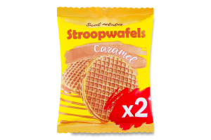 Вафли с карамельной начинкой Stroopwafels Sweet melodies м/у 2х33г