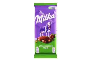 Шоколад молочный Целый лесной орех Milka м/у 90г
