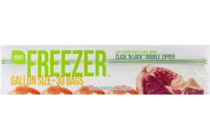 Smart Sense Freezer Bags Gallon Size - 30 CT