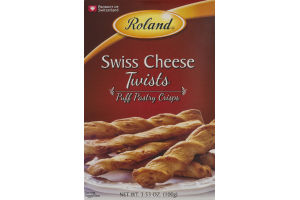 Roland Puff Pastry Crisps Swiss Cheese Twists