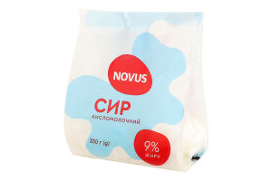 Сир к/м 9% Novus 330г