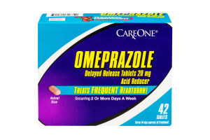 CareOne Omeprazole Delayed Release Heartburn Tablets - 42 CT