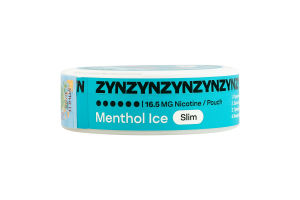 Подушечки никотиносодержащие 16.5мг ZYN Slim Menthol Ice 20х0.7г
